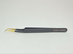 Black matte 45 degree Tweezers